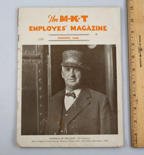 Vintage August 1929 MKT Mitarbeiter Zeitschrift KATY Missouri Kansas Texas Railroad