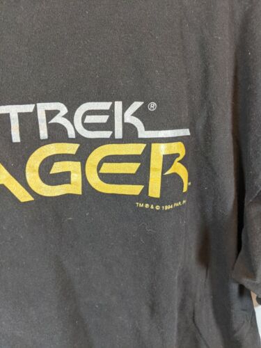 Star Trek Voyager 1994 Logo Shirt Janeway Sz XL Vintage Mens 90s space sci-fi - Picture 2 of 5