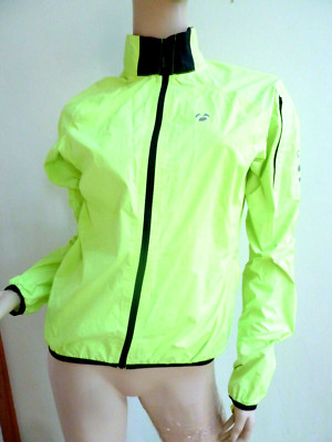 Bontrager Womens Jacket Medium Stormshell Race WSD Windbreaker Lemon Yellow Neon