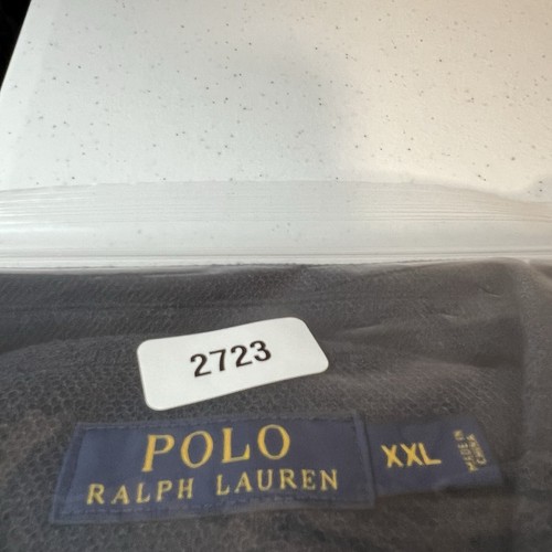 NWT! Polo Ralph Lauren Knit Button Shirt Adult 2XL XXL Blue Long Sleeve Mens - 第 9/9 張圖片