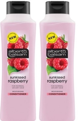 2x Alberto Balsam Conditioner 350ml for Normal or Dry Hair - Raspberry