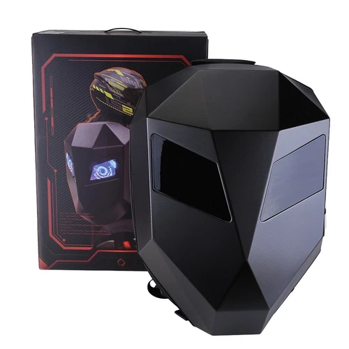 Wasserdicht LED Helm Laptop Motorrad Tasche DIY Rucksack Bluetooth Reisetasche