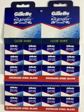 100PC GILLETTE WILKINSON SWORD RAZOR BLADES Double Edge Safety Razor Blades