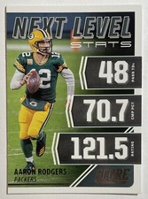 2021 Panini Score #NL4 Aaron Rodgers NEXT LEVEL STATS