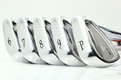 Juego de hierros para diestros 5 piezas MIZUNO MP 27 6-7-8-9-PW eje PRGR M-40 SR - Imagen 2 de 14