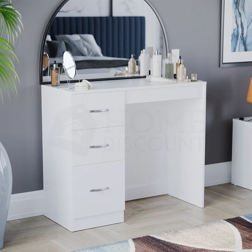 SALE Dressing Table 3 Drawer Stool Vanity Desk Bedroom Storage Furniture White deal from eBay