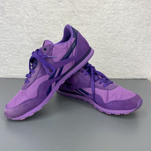 Reebok Classic Nylon Slim J98366 Purple Sneaker Shoes Women\u0026#039;s 9 Suede  | eBay