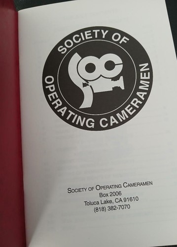 Constitution & By-laws Society Operating Cameramen Adopted December 1992 36 pgs - Picture 3 of 3