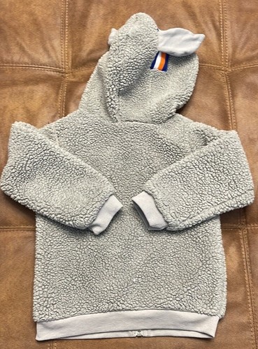 space jam bugs bunny Sherpa Full Zip Hooded Jacket Kids 4T - Picture 2 of 4