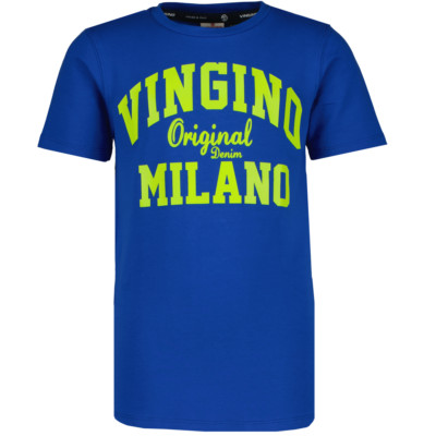 VINGINO Jungen T-Shirt B-LOGO-TEE RNSS royal blue organic cotton Gr.116-176