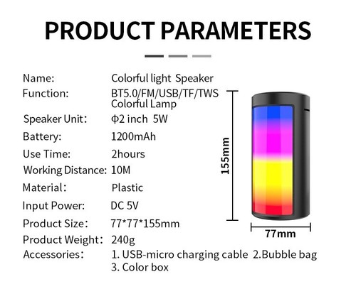 Wireless Bluetooth Speaker High Bass Loud USB AUX Portable Indoor Outdoor Stereo - Picture 11 of 11