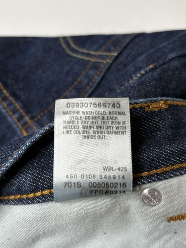 Jeans vintage Levi’s 505 zip fly regular fit gamba dritta blu denim taglia 40 x 32 - Foto 6 di 15