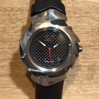 OAKLEY BLADE 腕時計 y2k archive 【正規品】 Oakley BLADE Y2K Archive Automatic Rubber Watch Used | eBay