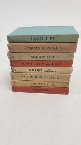 Bundle of 8 Vintage The Observer's Book Of... Fungi, Birds' Eggs, Weather & More