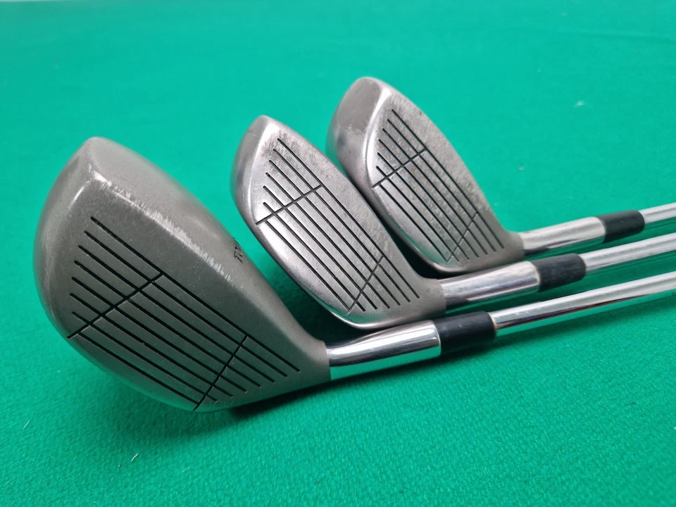 Men's Vintage Greg Norman SPALDING R/H 5 3 & 1 Driver Metal Wood Golf Club Set - Image 3 of 4
