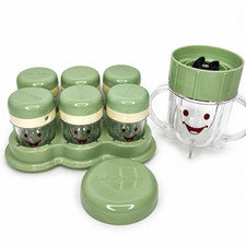 Baby Bullet Blender Replacement Parts Lot Storage Cups Lids Tray Blade Cup