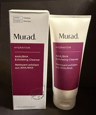🟤Murad Hydration AHA/BHA Exfoliating Cleanser. ✨NIB /Full Size 6.75oz Free📦