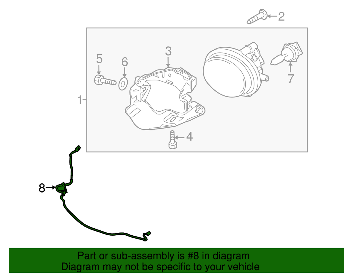 2010-2013 Mazdaspeed3 Fog Light Lamp Wiring Harness OEM