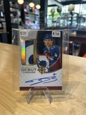 2020-21 Ultimate Collection Bowen Byram Autographed Debut Threads 34/49 Avs