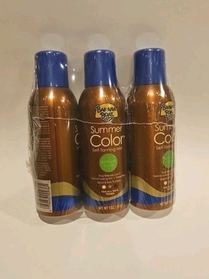 Banana Boat Summer Color Self Tanning Mist-3 Pack **NEW**