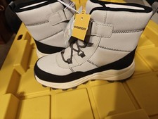 NE- Cat  Jack Toddler Winter Boots Waterproof Hook Loop Treaded Gray Size 1