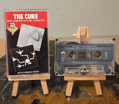 The CURE Faith/Carnage Visors 2 Albums in 1 Cassette Tape 1981 - Elektra 60783-4