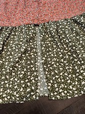 NWT MIDI Tiered Multi Color Floral Print Dress