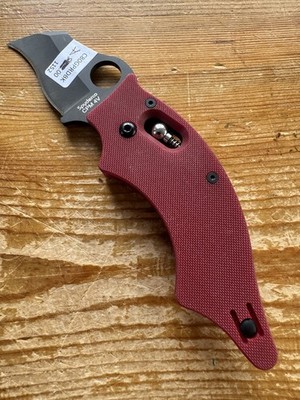 Spyderco Dodo Red St. Nicks Knife C80GPRDBK Exclusive DLC Factory Second - A