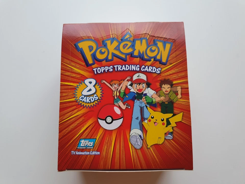 Pokemon Vintage Topps Trading Cards Display + Booster Packs | Sammlerbox Empty - Bild 2 von 4