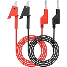 Messleitungen Bananenstecker Krokodilklemme 2 Stück 1m Multimeter Kabel