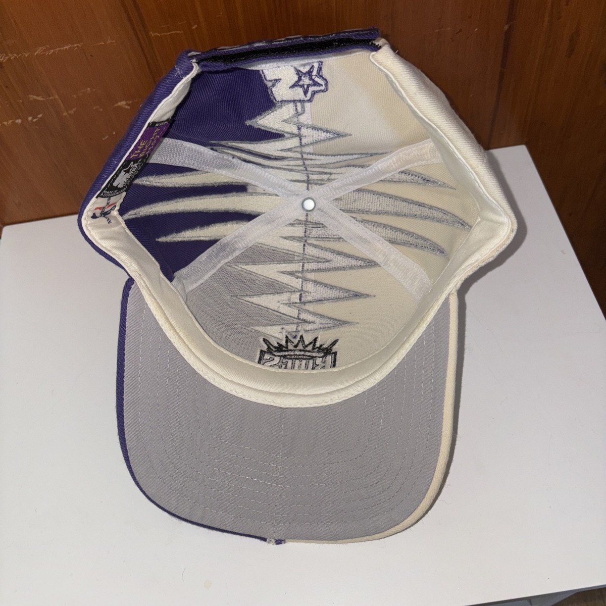 Starter 90s Sacramento Kings キャップ 紫 グレー Vintage 90s/00s NBA Sacramento Kings Starter Purple Tag