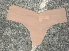 Vs no show mesh thong panty NEW SIZE Medium Caramel 