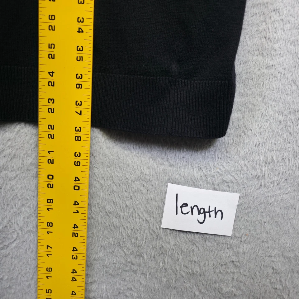 Conjunto sin mangas cárdigan etiqueta negra Chicos para mujer 1 2 L EE. UU. 10 12 tejido costero negro Foto 4 de 4