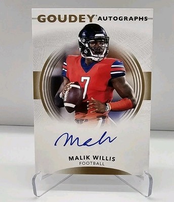 2022 Upper Deck Goodwin Champions  Goudey On-Card Autographs Malik Willis #GA-WI