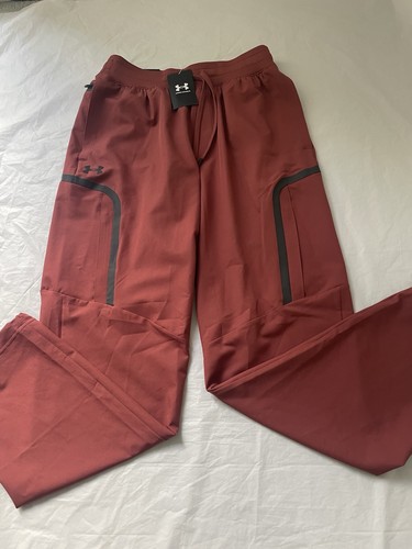 Pantalones cargo Under Armour para hombre grandes estilo deportivo Elite naranja ladrillo rojo 1388015 - Imagen 2 de 14
