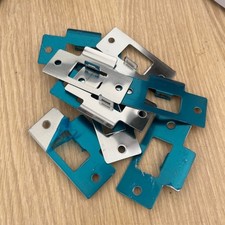 Stainless Steel Door Strike Plate 5 or 10 Pcs Jamb Mount Striker for Lock Latch