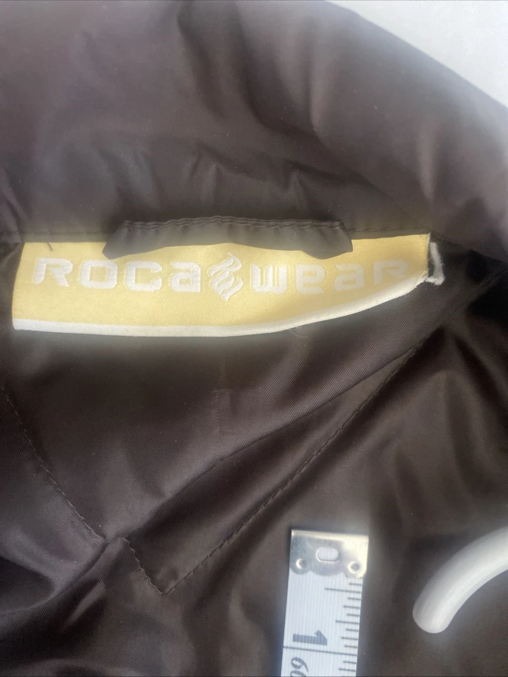 Chaqueta acolchada vintage Rocawear para hombre marrón- 5XL 62” pecho-sin etiqueta-Y2K-hip hop Foto 4 de 4