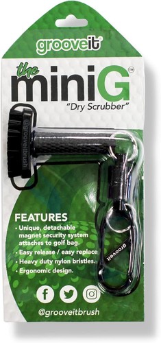 Grooveit Mini Golf Brush The Small MiniG 'Dry Scrubber' Features A Black - Picture 4 of 9