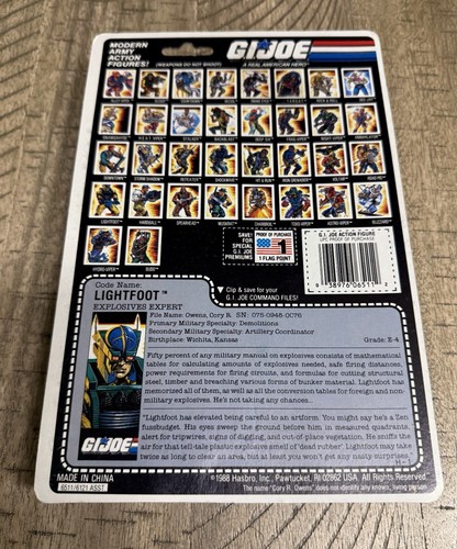 GI Joe ARAH Lightfoot 1987 MOC New Sealed - Imagen 2 de 2