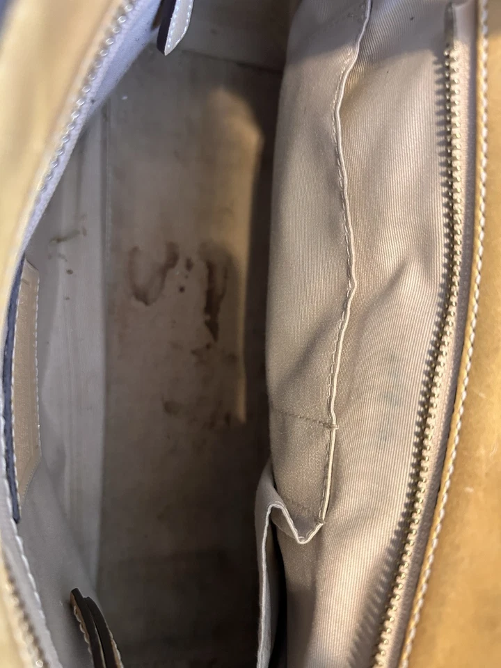 Bolso de Mano Coach Madeline Cuero Amarillo Estructurado Turnlock 11553 Foto 2 de 4