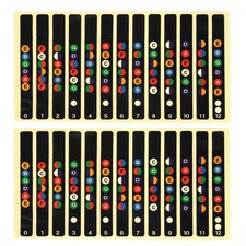10Pcs Map Sticker for Guitar Fret Inlay Fretboard Note Labels for Beginner