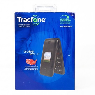 TracFone Alcatel My Flip Prepaid Basic 4G Cell Phone A405DL