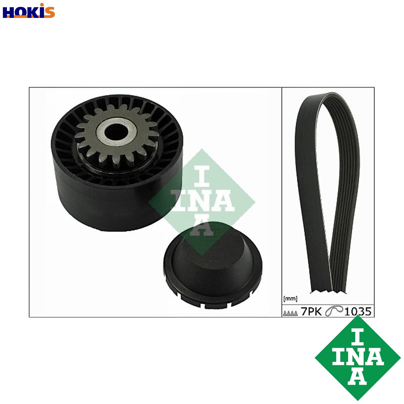 Original INA V-Ribbed Belt Set 529 0016 10 for Renault - Image 8