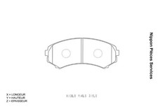 Plaquette de frein Mazda BONGO