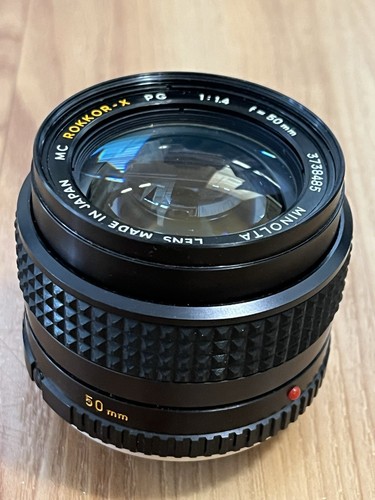 Minolta MC Rokkor X PG 50mm f/1.4 MF Lens w/ Front Cap - Excellent Condition - Picture 3 of 7