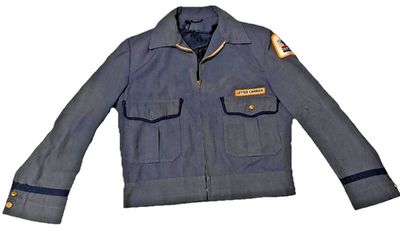 Vintage U.S. Mail Letter Carrier 1960s Uniform Jacket Blue Patch
