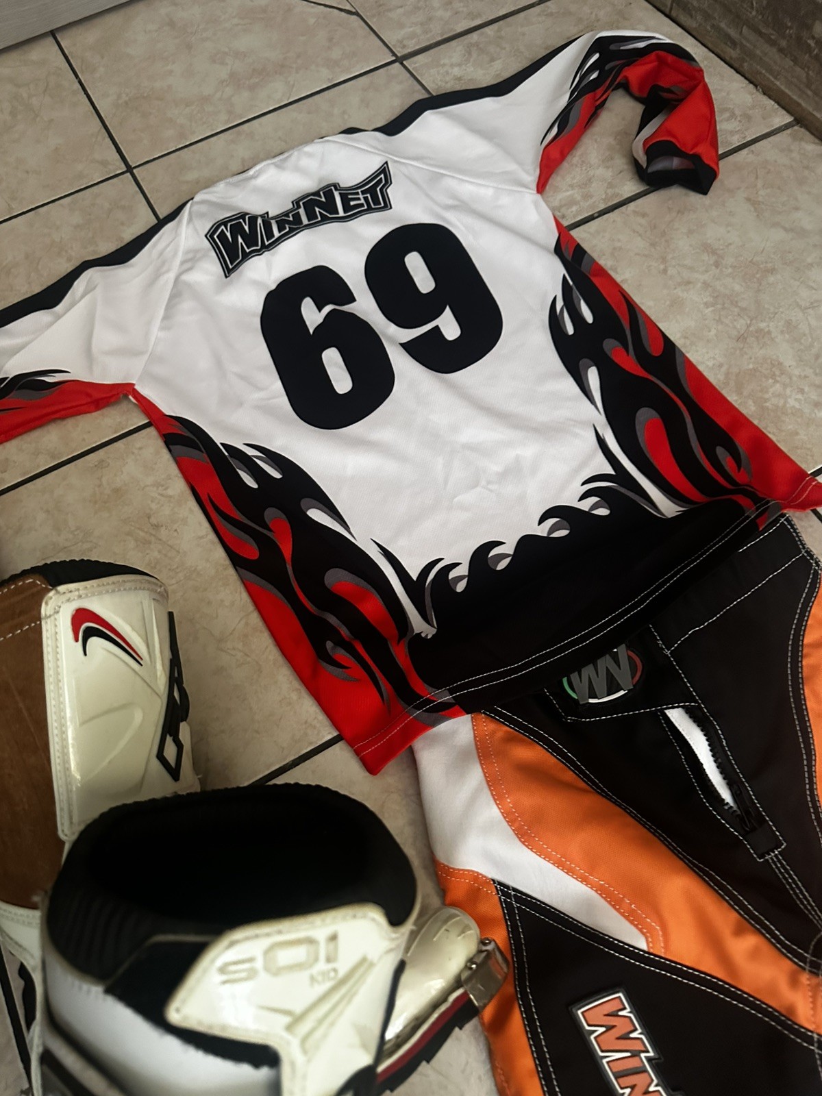 Set Motocross/enduro/pitbike Tg 6/7 Anni Stivali Tg 33