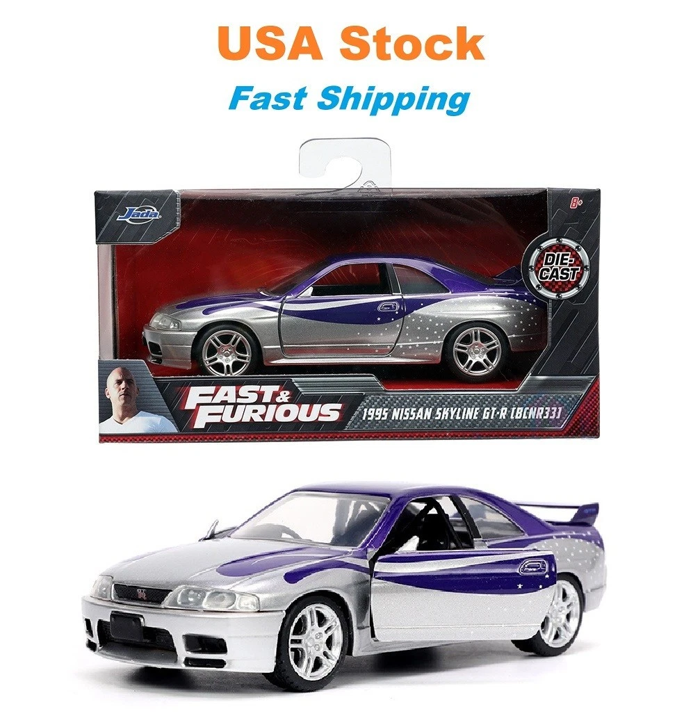 Jada Fast and Furious Model Auto DieCast 1989 Nissan Skyline GT-R R32