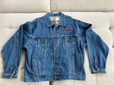 Identity Wear Denim Blue Jean Jacket Men's XL Coat New with Tags Bibeau Branded