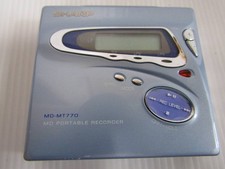 Sharp MD-MT770 MD Recorder Portable Player Untested Junk From Japan